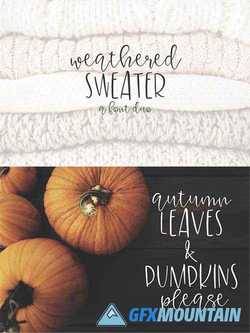 Weatherd Sweater – A Font Duo 1773345