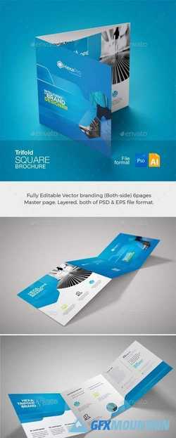 Corporate Business Square TriFold Brochure 21091939