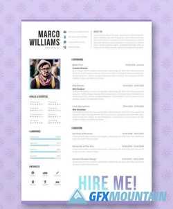 Professional Resume / CV Template 2089784