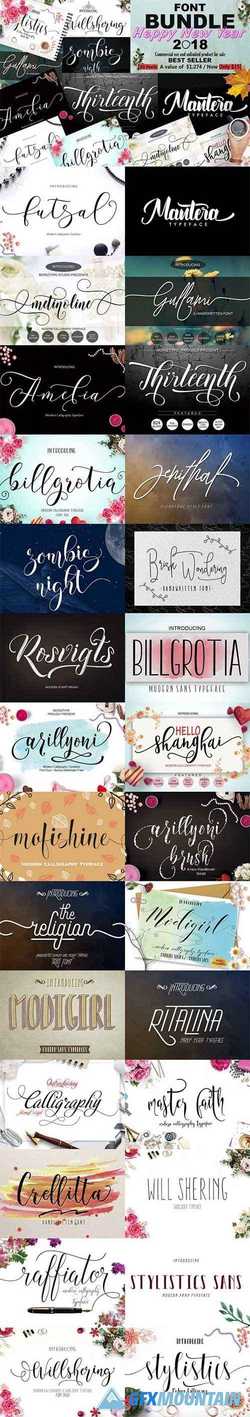 Font Bundle Special 2018