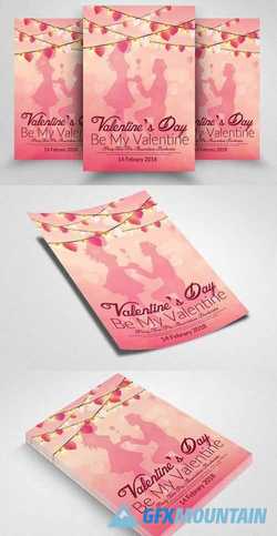 Be MY Valentine Flyer Template 2172372