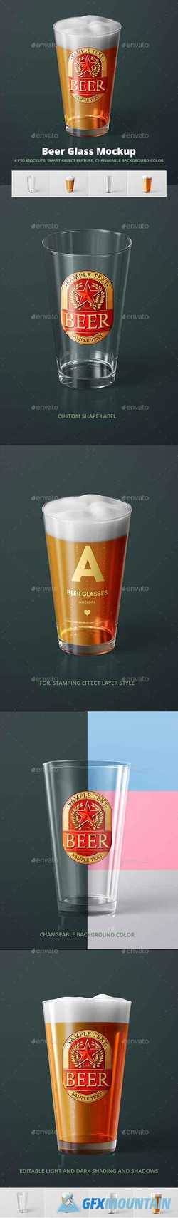 Beer Glass Mock-up - American Pint 21330837