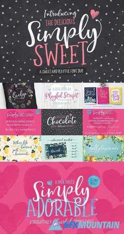 The Simply Sweet Font Duo 1908744