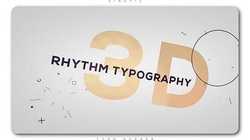3D Rhythm Typography Intro 20487522