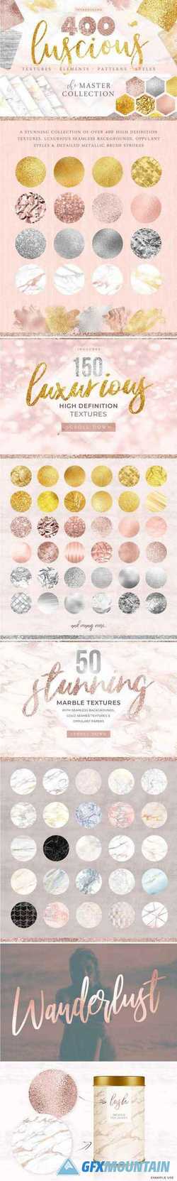 400 GOLD & MARBLE TEXTURES & MORE - 2268674