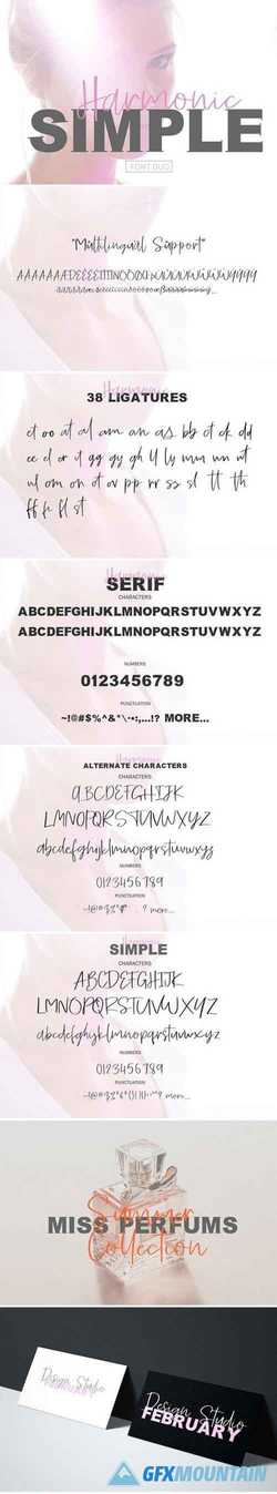 SIMPLE HARMONIC FONT DUO 2230763