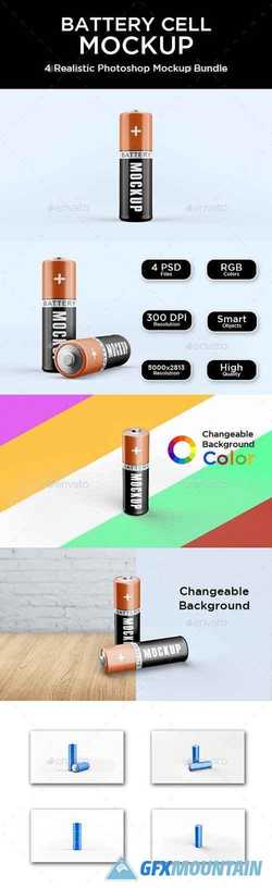  Battery Cell Mockup 21399443