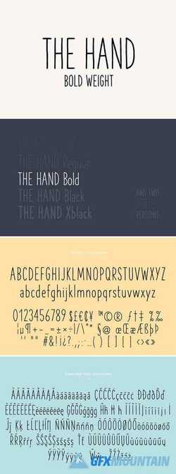 THE HAND FONT - BOLD 2226779