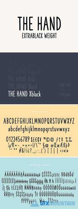 THE HAND FONT - EXTRABLACK 2226872