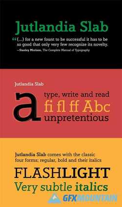Jutlandia Slab font family