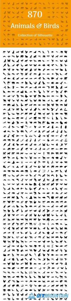 870 ANIMALS AND BIRDS SILHOUETTE - 2194605