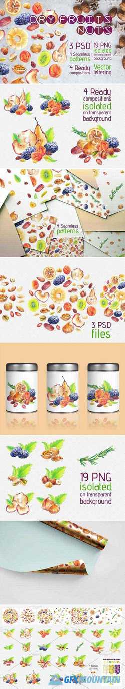 DRY FRUITS AND NUTS BIG SET 2256854