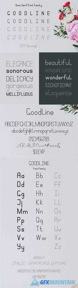 Goodline. Sans Serif Font