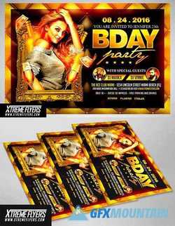 BIRTHDAY PARTY FLYER TEMPLATE 1810021