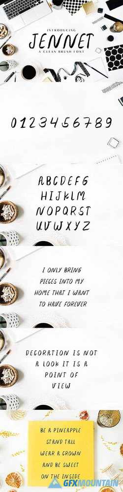 Jennet Brush 3 Font Family