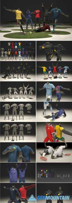 MALE MANNEQUIN NIKE FOOTBALL PACK 3D - 2319647