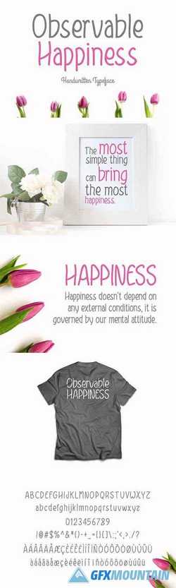 Observable Happiness Typeface