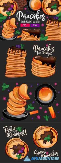 Pancakes Sweet Breakfast Collection 2369903
