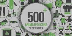 Animated Icons 500+   21005179 