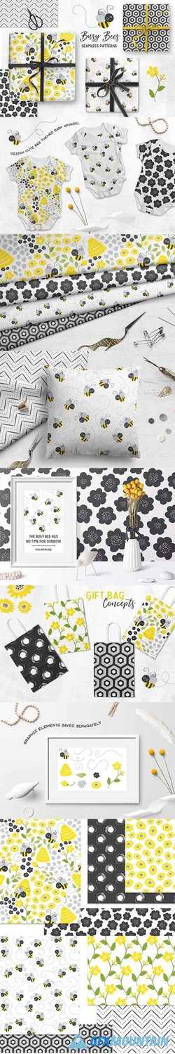 Busy Bees Baby Vector Patterns 2355971