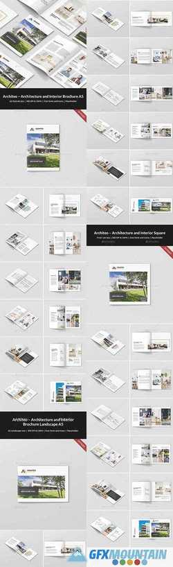 Architeo – Architecture and Interior Brochures Bundle Print Templates 3 in 1 21330851