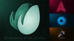 3D Minimal Dark Logo Reveal  19566740