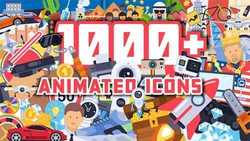 1000+ Flat Animated Icons Pack 21539748
