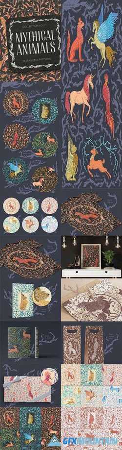 MYTHICAL ANIMALS PATTERNS - 2380531