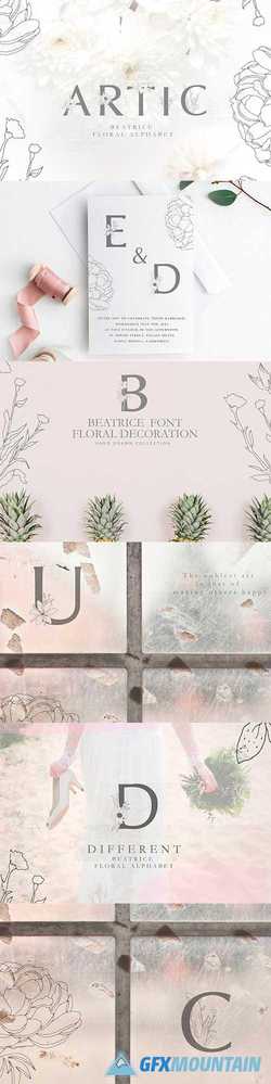 Floral alphabet - BEATRICE 2480914