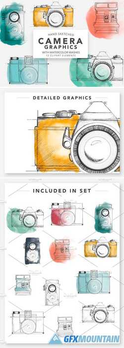 SKETCHED CAMERA GRAPHICS FOR LOGOS 2380251