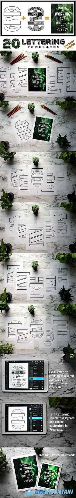 Lettering Composition Templates 2554333