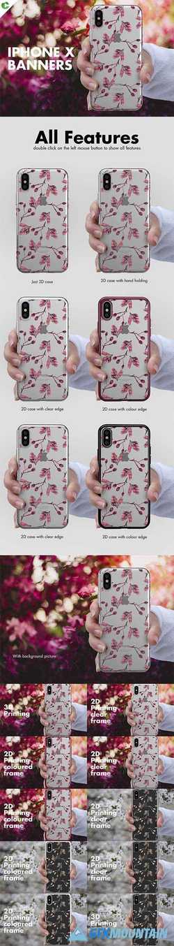 iPhone X Case Banners Mock-up vs1 2602462