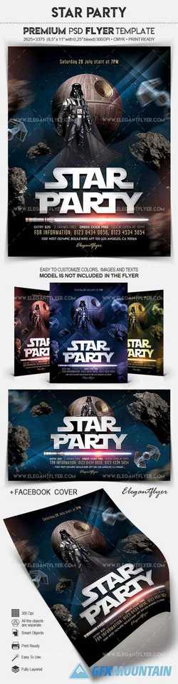 Star Party – Flyer PSD Template