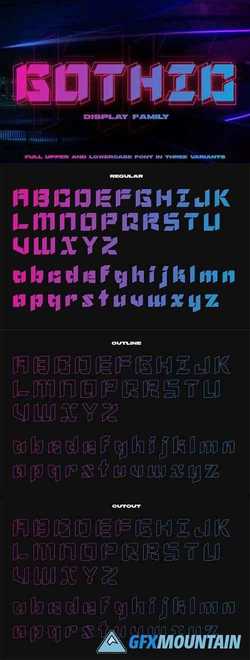 NF Gothic - Display Font 2581001