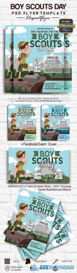 Boy Scouts Day – Flyer PSD Template