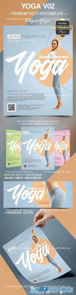 Yoga V02 – Flyer PSD Template