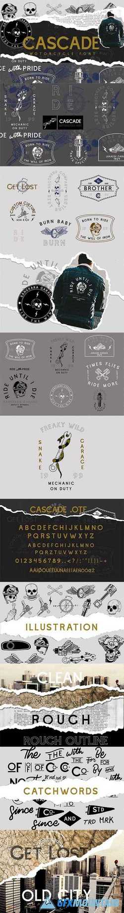 Cascade Motorcycle font 2609126