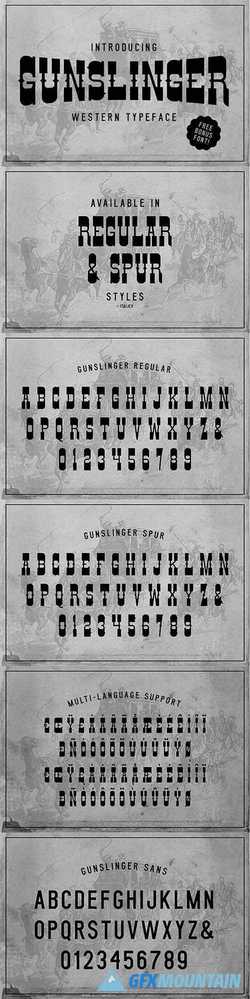 Gunslinger Typeface