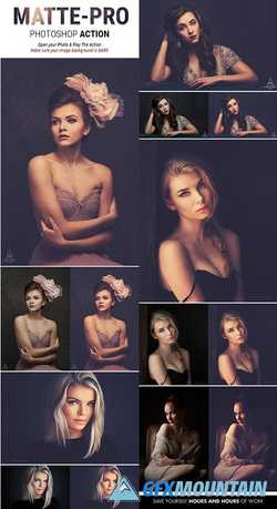 Mattepro Photoshop Action Special Matte Vintage Effects For Portrait Photography 22085159