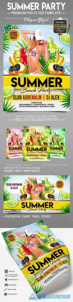 Summer Party – Flyer PSD Template