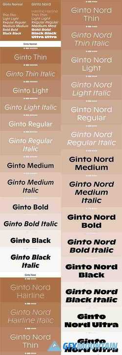 Ginto Font Family