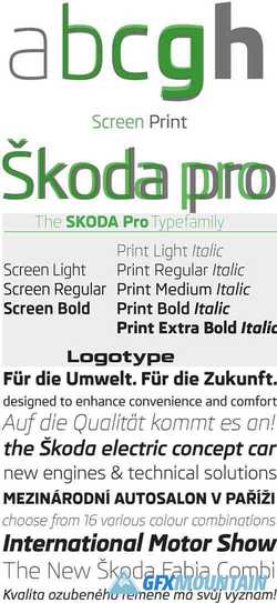 Skoda Pro Font Family 