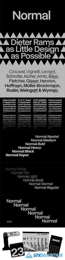 ABC Normal Font Family 