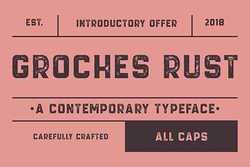 GROCHES RUST Font