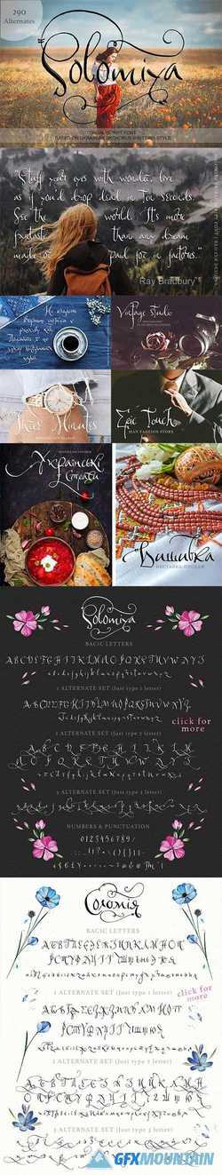 Solomiya.Tribal script font