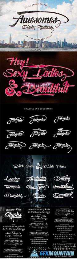 Awesome Script Font Family