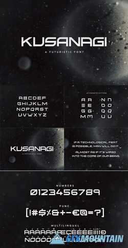Kusanagi - Futuristic Font 2523671