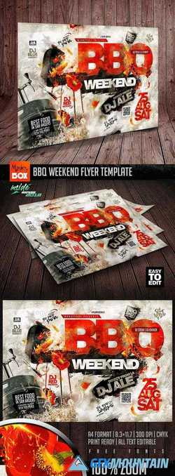 BBQ Weekend Flyer Template 22330443
