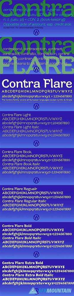 Contra Flare Font Family 