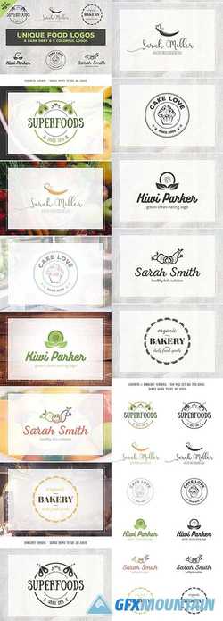 Unique Food Logos – Bundle 